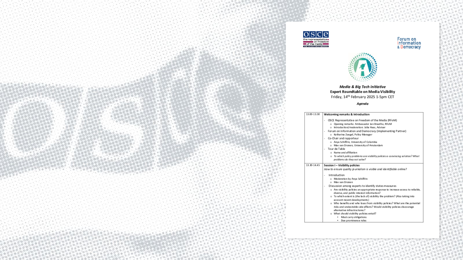 Agenda Media & Big Tech - 2nd RT Media Visibility