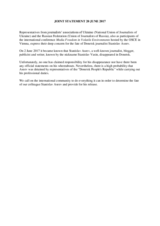 Joint statement 20 June 2017