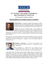 Biographies of International Experts