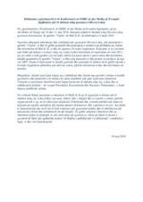 Deklarata e pjesëmarrësve të Konferencës së OSBE-së për Media në Evropën Juglindore për të shtënat ndaj gazetares Olivera Lakiç