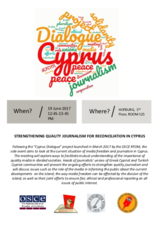 Side Event - Strengthening quality journalism for reconciliation in Cyprus