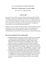 Conclusions from the 14th South Caucasus Media Conference