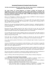 Joint declaration on key challenges to media freedom