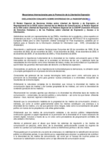 International Mechanisms for Promoting Freedom of Expression (es)