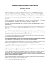 International Mechanisms for Promoting Freedom of Expression