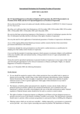 International Mechanisms for Promoting Freedom of Expression