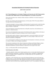 International Mechanisms for Promoting Freedom of Expression