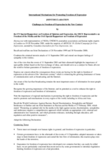International Mechanisms for Promoting Freedom of Expression