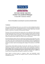 Conclusions and Recommendations of Second Central Asia Judicial Dialogue 2020