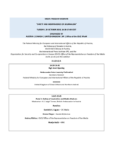 Agenda and concept note