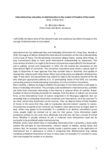 Presentation by Dr. Björnstjern Baade Presentation by Dr. Björnstjern Baade