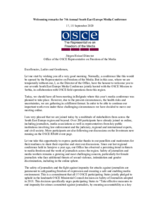 Welcoming remarks by the Director of the office of the OSCE Representative on Freedom of the Media at the 7th Annual South East Europe Media Conference