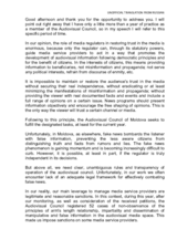 Speech by Larisa Manole