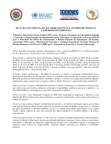Declaração Conjunta de Sobre Políticos e Autoridades Públicas e Liberdade de Expressão