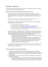 Presentation by Maria Donde