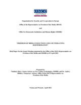 Freedom of Media in Elections and Counteracting Disinformation