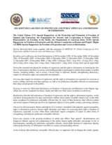 Joint Declaration on Politicians and Public Officials and Freedom of Expression