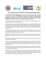 Joint Declaration on Freedom of Expression and Gender Justice