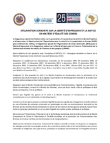 Joint Declaration on Freedom of Expression and Gender Justice
