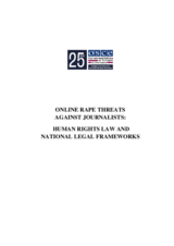 Online rape threats against journalists - human rights law and national legal frameworks