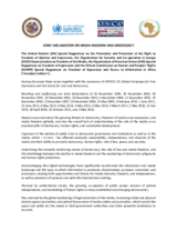 Joint Declaration on Media Freedom and Democracy