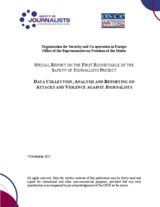   Safety of Journalists - Special Report on the 1st roundtable