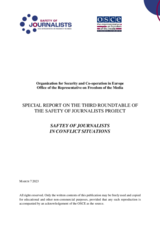 Safety of Journalists - Special Report on the 3rd roundtable