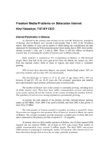 Presentation by Kiryl Valoshyn, TUT.BY CEO