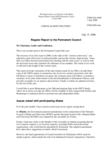 Report to the Permanent Council by the OSCE Representative on Freedom of the Media