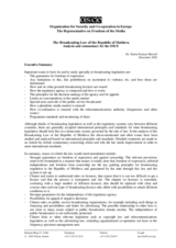 Broadcasting Law of the Republic of Moldova