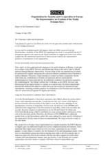 Report to the Permanent Council