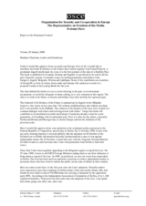 Report to the Permanent Council