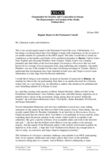 Report to the Permanent Council