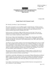 Report to the Permanent Council by the OSCE Representative on Freedom of the Media