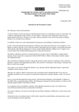 Statement by the Representative on Freedom of the Media, Miklos Haraszti, on his planned assessment visit to Belarus