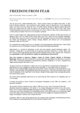 Article by Ilia Dohel in Index on Censorship 2009/2
