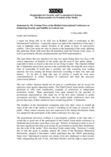 Statement at the Bishkek conference on enhancing security and stability in Central Asia