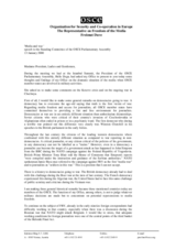 Speech by the Representative on Freedom of the Media to the OSCE Parliamentary Assembly
