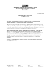 Statement at the Permanent Council