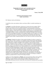 Statement at the Permanent Council