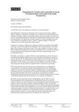 Statement at the Permanent Council