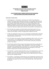 Cases of media freedom violations during the electoral campaign to the State Duma of the Russian Federation, 2007