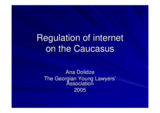 Presentation by Ana Dolidze, The Georgian Young Lawyers' Association