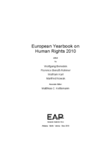 Article by Ženet Mujić in the European Yearbook on Human Rights 2010