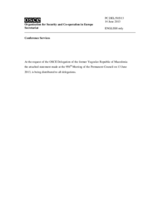 Statement of the OSCE Delegation of the former Yugoslav Republic of Macedonia