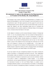 Statement by the EU Delegation to the OSCE 