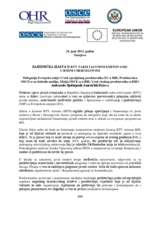 Zajednička Izjava O RTV Taksi I Javnom Emitovanju U Bosni I Hercegovini