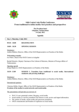 Conference agenda