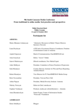 List of participants