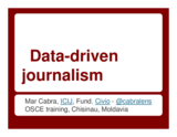 Presentation by Mar Cabra, Multimedia Investigative Reporter and Member of the International Consortium of Investigative Journalists